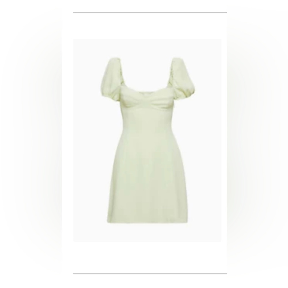 EUC Aritzia Wilfred new novella shortsleeve dress-Rainwash Green